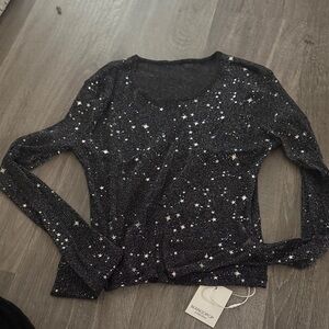 Black Starry Women's Top